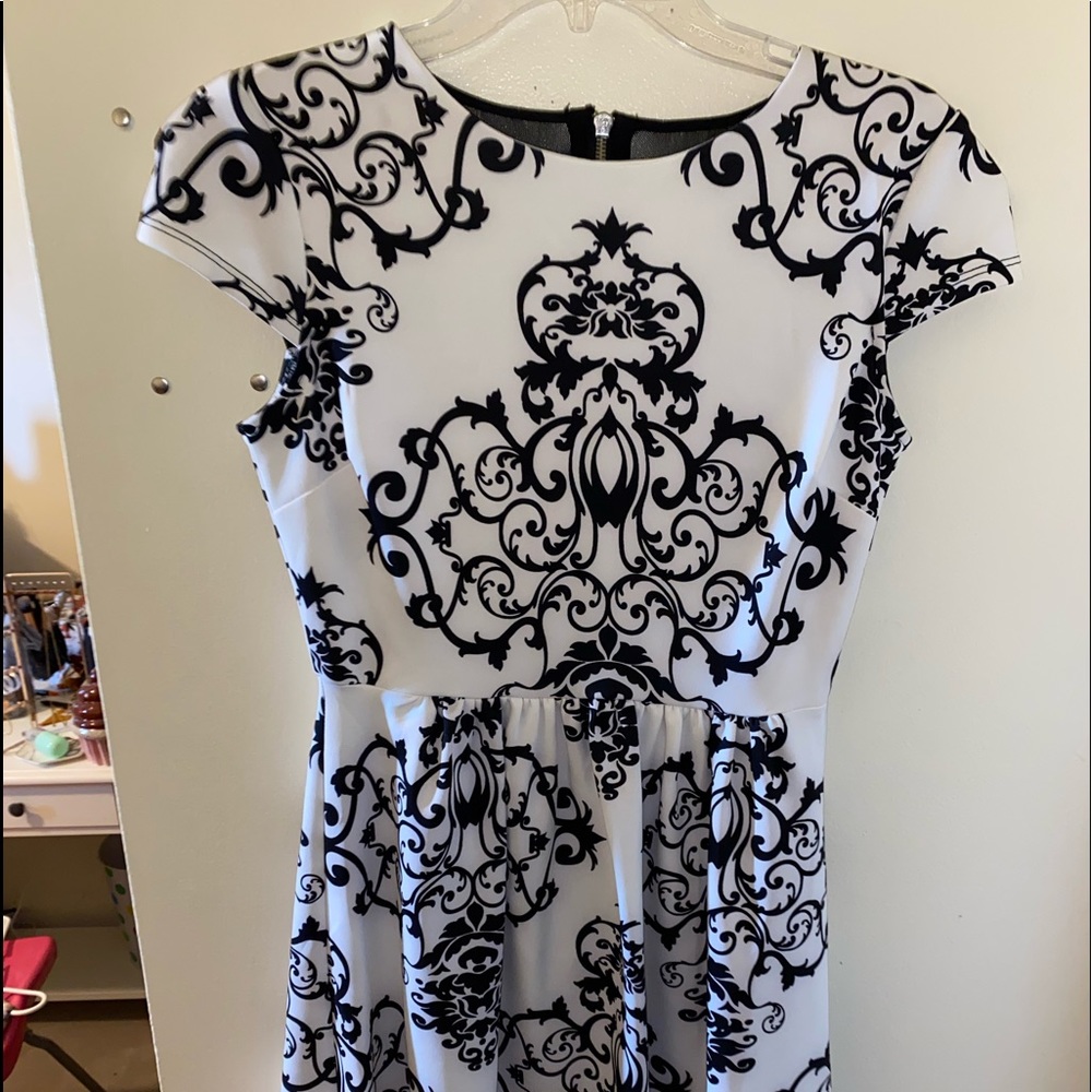 Black and white dress